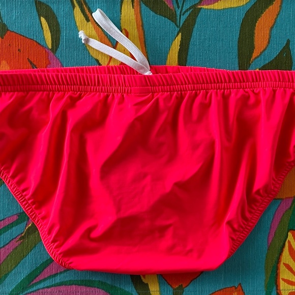 N2N Bodywear MS Monterey Sport Size L Hot Coral Mens Drawstring Bikini Swim Suit - Picture 16 of 16